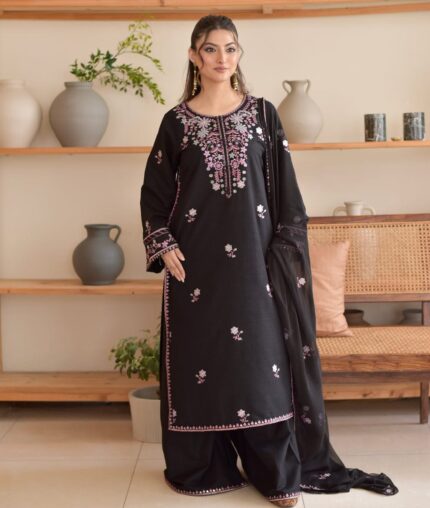 Staff Embroidered Lawn 3 Piece Suit - Unstitched Festive Lawn Collection 2026